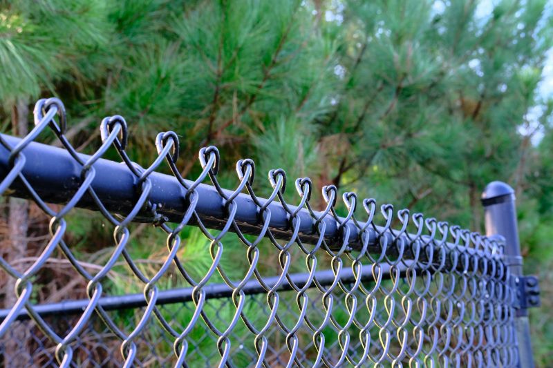 Black Metal Fence Installation